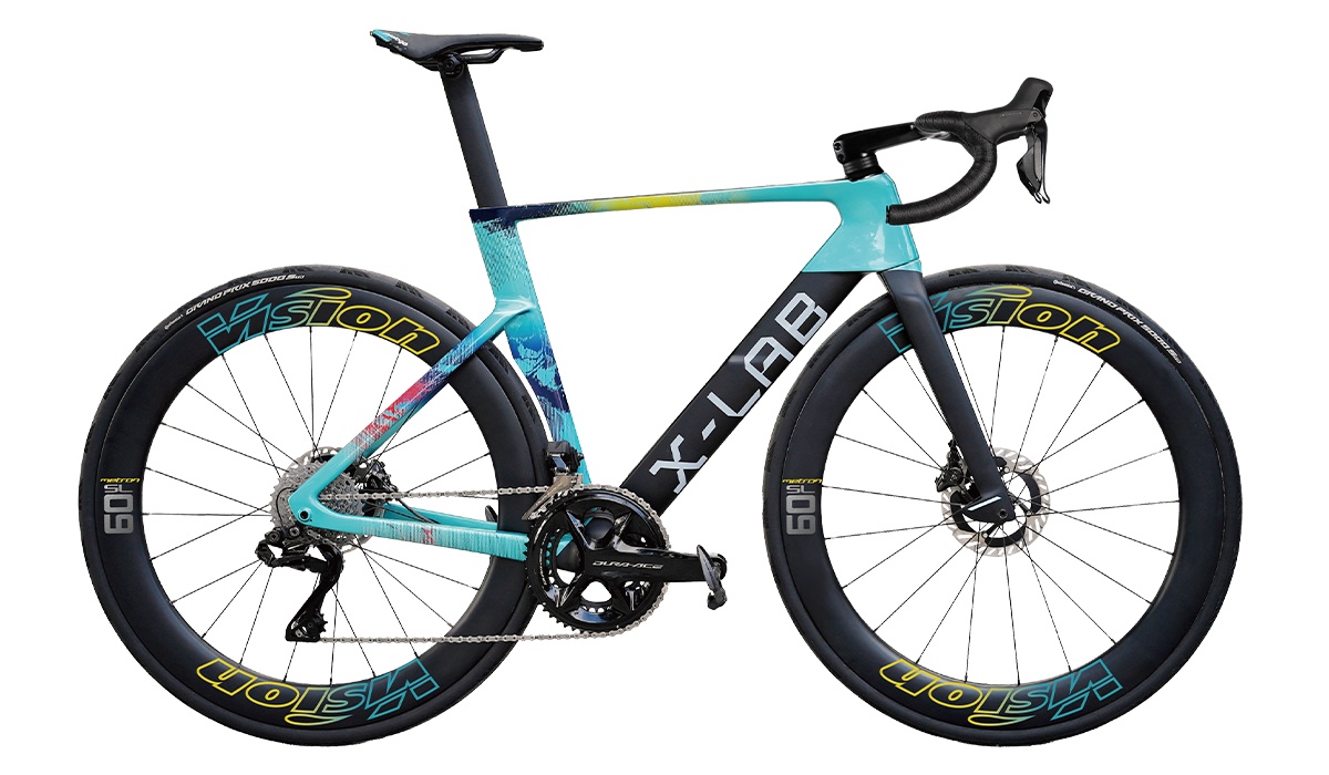 X-LAB AD9 complete aero road bike in Astana team paint